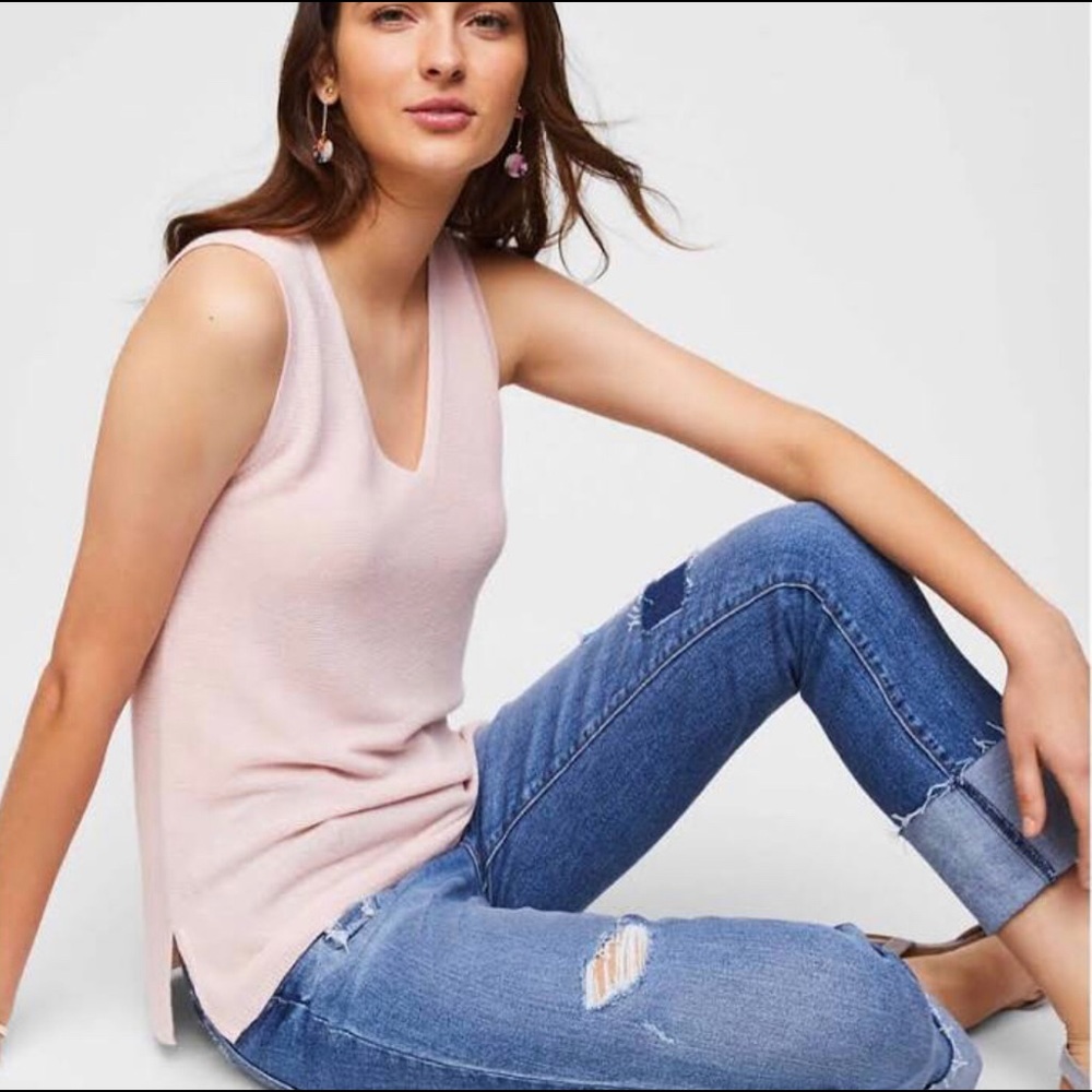 Loft sweater tank top